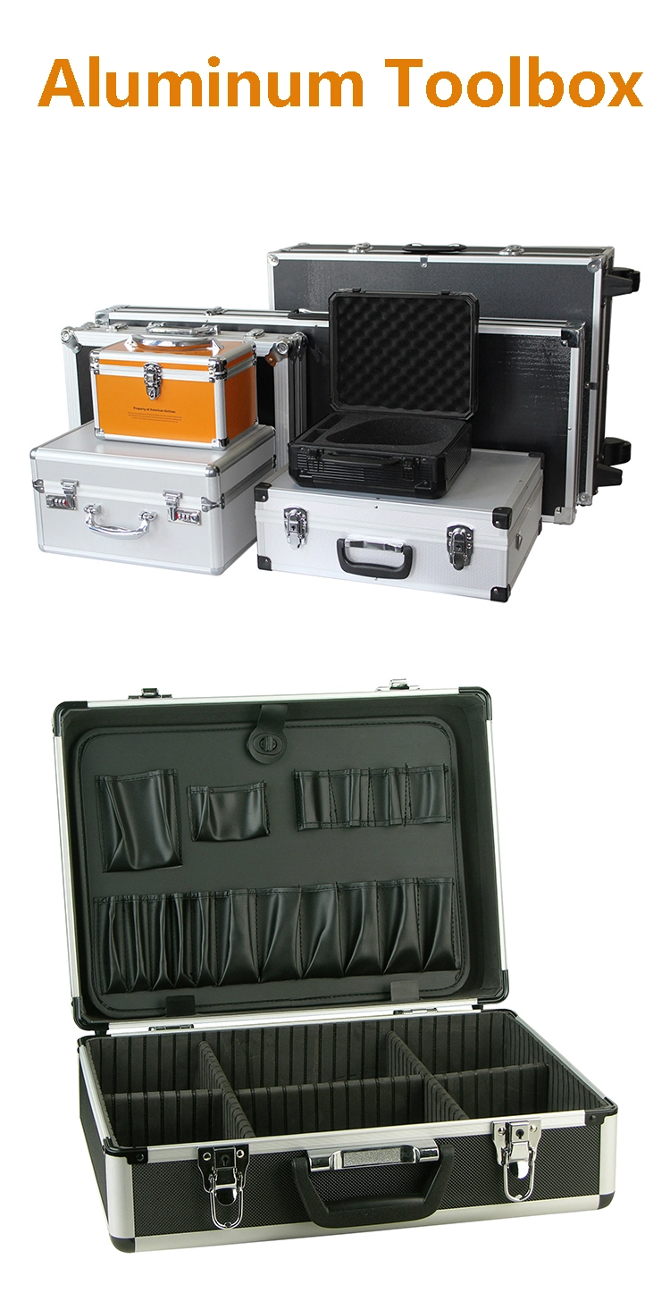 Aluminium Flight Carry Case Bronze Camera Tool Case Portable Travel Camera Storage Box