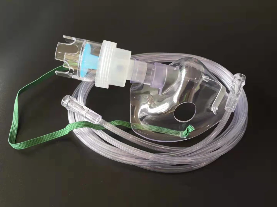 Medical Nebulizer Kit with Nebulizer Mask (Transparent, Adult Elongated with 6ML/20ML Atomizer Jar)