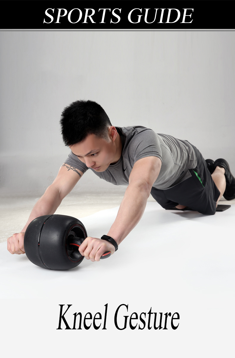 Fitness Invention Ab Roller Wheel Ab Wheel Roller with Knee Mat Ab Roller