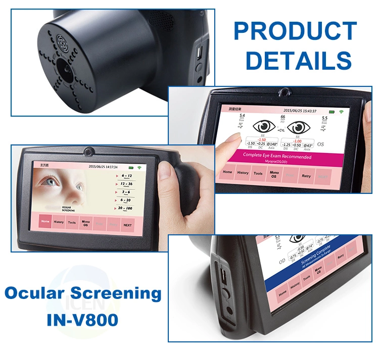 IN-V800 Ophthalmic Equipment Mobile Vision Screener High Accuracy Vision Screener