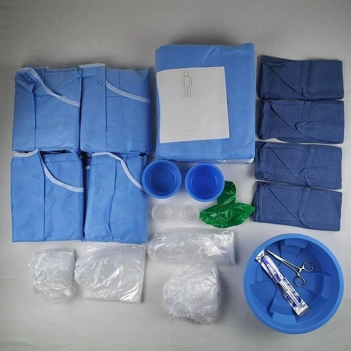 Disposable Angiography Surgical Pack Femoral Angiography Drape Pack