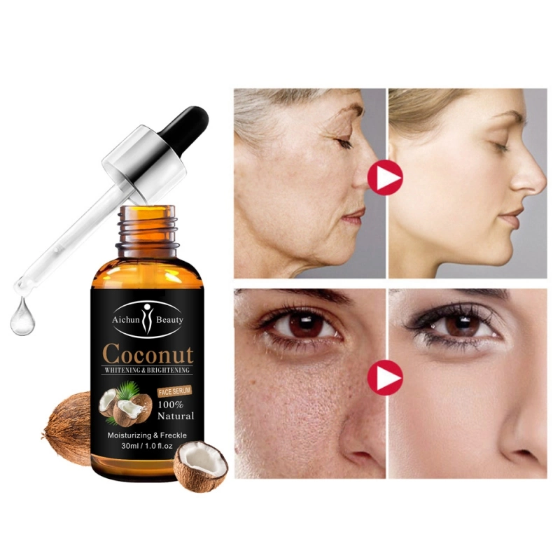Coconut Facial Essence Brighten Complexion Moisturizing Repairing Serum Organic Anti-Aging Serum for Face Eye Treatment