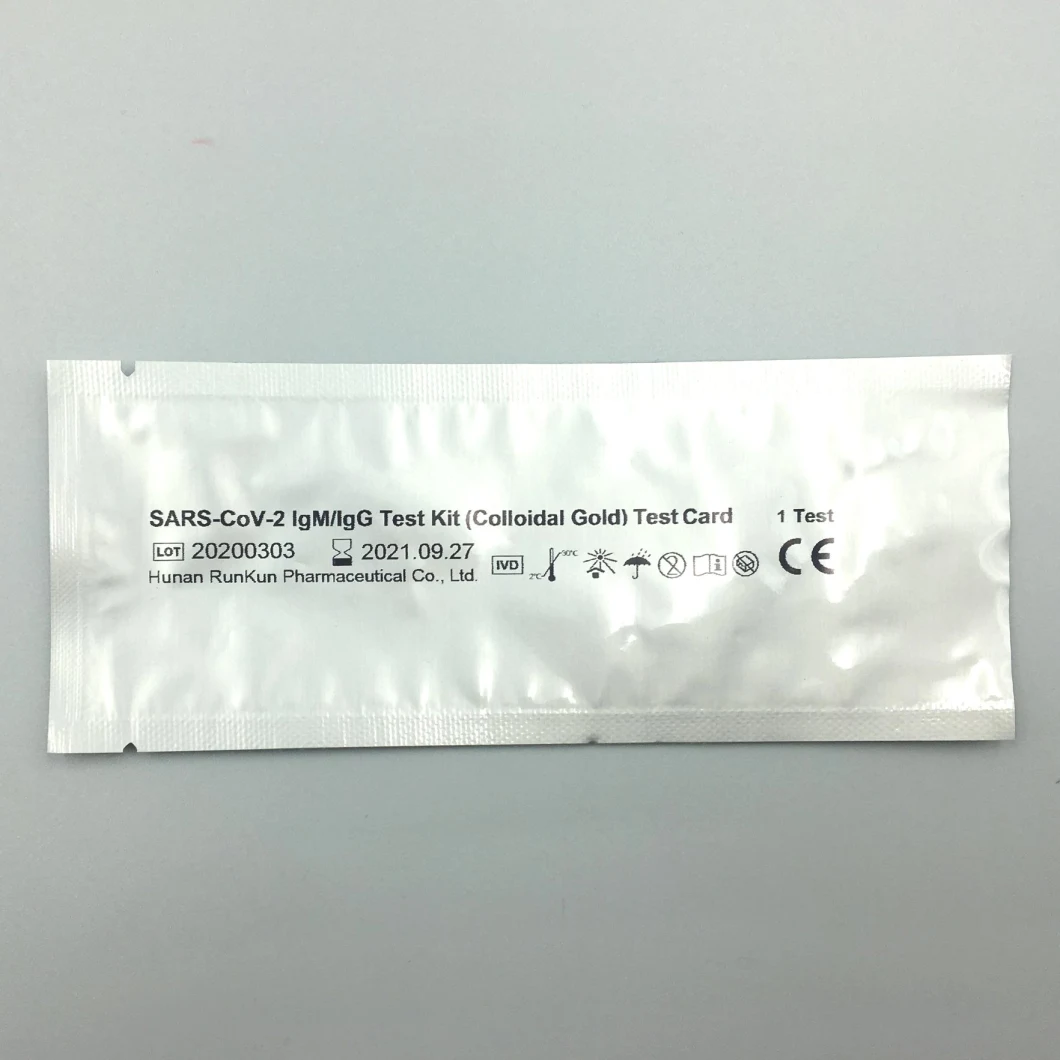 Igm Igg Strip Test Cassette Kit/ Colloidal Gold Test Antibody Test Strip