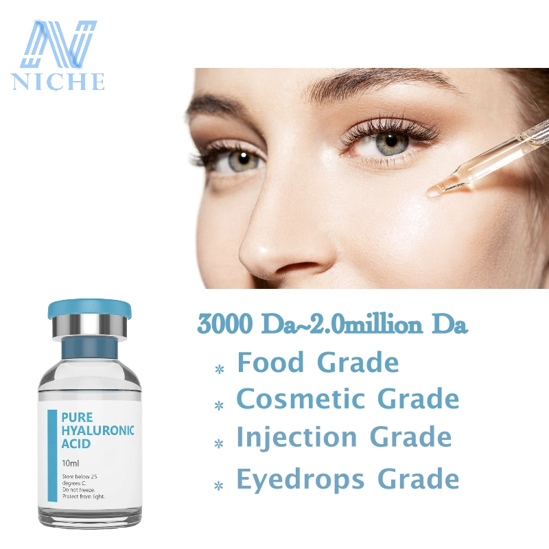 Relieve Dry Eye and Discomfort Hyaluronic Acid Eyedrops CAS 9004-61-9 Ha Raw Materials