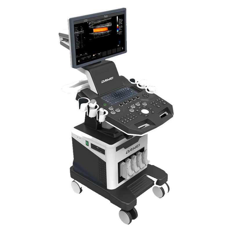 China Original Cardiac Ultrasound Machine Trolley Color Doppler Ultrasound Scanner