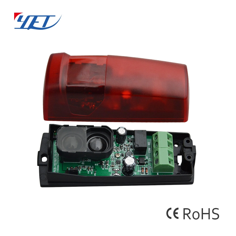 Photo Eye for Gate System - IR Polarized Reflective Photocell with Hood