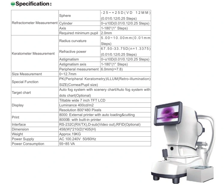 Top Quality Eye Testing Ophthalmology & Ophthalmic Equipment Refractometer