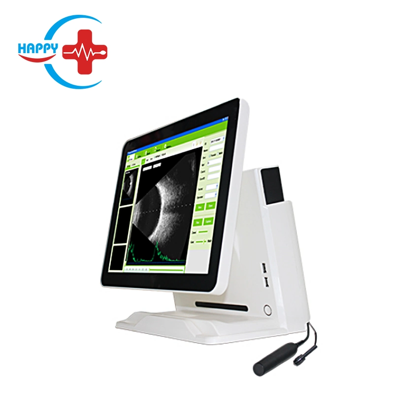 Hc-Q034 Popular Optical Equipment Large LED Touch Screen a/B Mode Ophthalmic Ultrasound Scanner Price