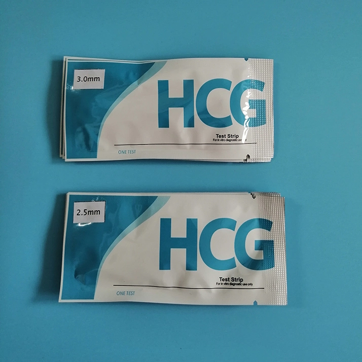 Disposable Early Urine HCG Pregnancy Diagnostic Test Paper 2.5mm Test Strip