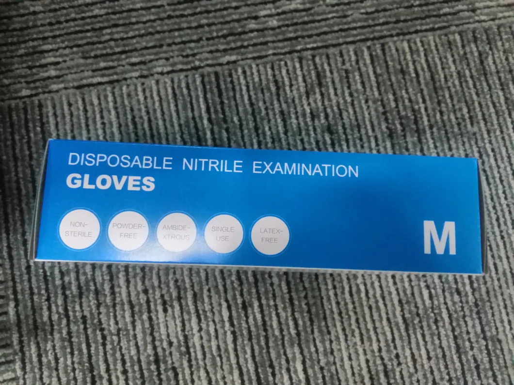 Exam Grade Disposable Nitrile Gloves Exam Nitrile Glove Blue