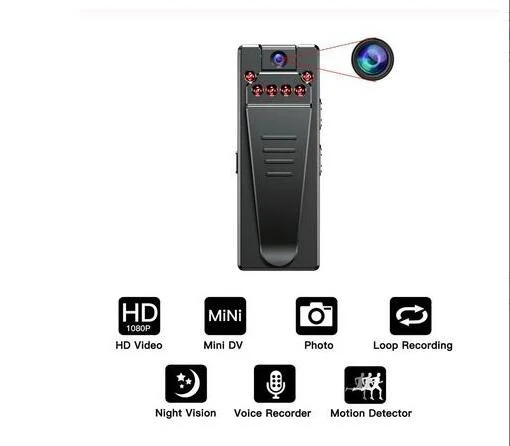 Micro Video Mini Camera Voice Recorders with Infrared Night Vision, Portable Mini Camera