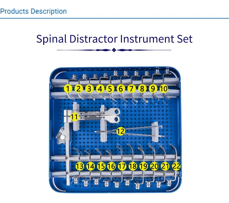 Factory Price Orthopedic Surgical Instruments Spinal Distractor Instrument Set for Spine Instrument