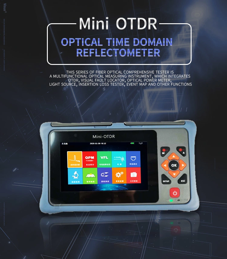 Multi-Function Fiber Optic Tester Sm mm Intelligent Design Optical Time Domain Reflectometer