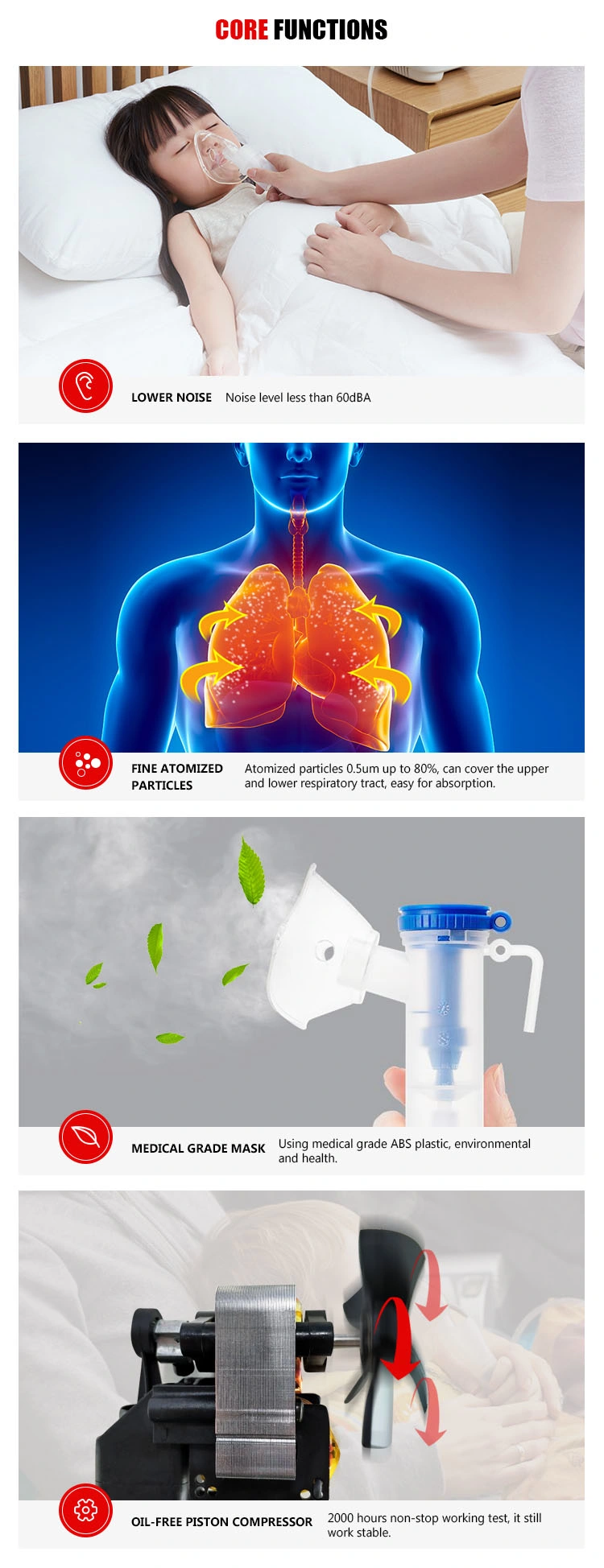 220V Medical Nebulizer OEM Medical Products Medical Nebulizer