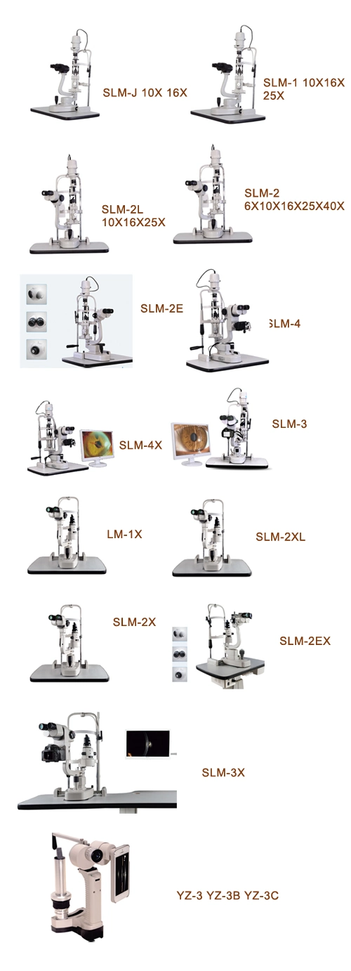 Slm-J China Ophthalmic Equipment Slit Lamp