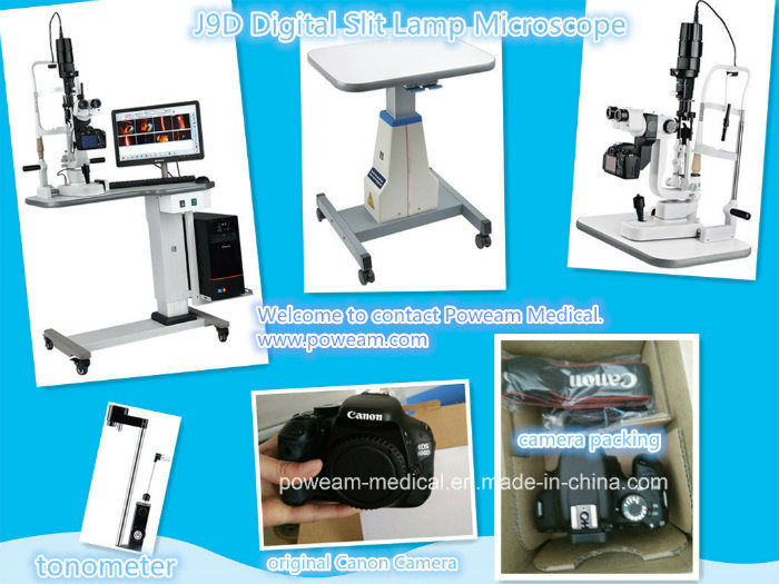 Ophthalmic Digital Slit Lamp Microscope with Canon Camera (J9D)