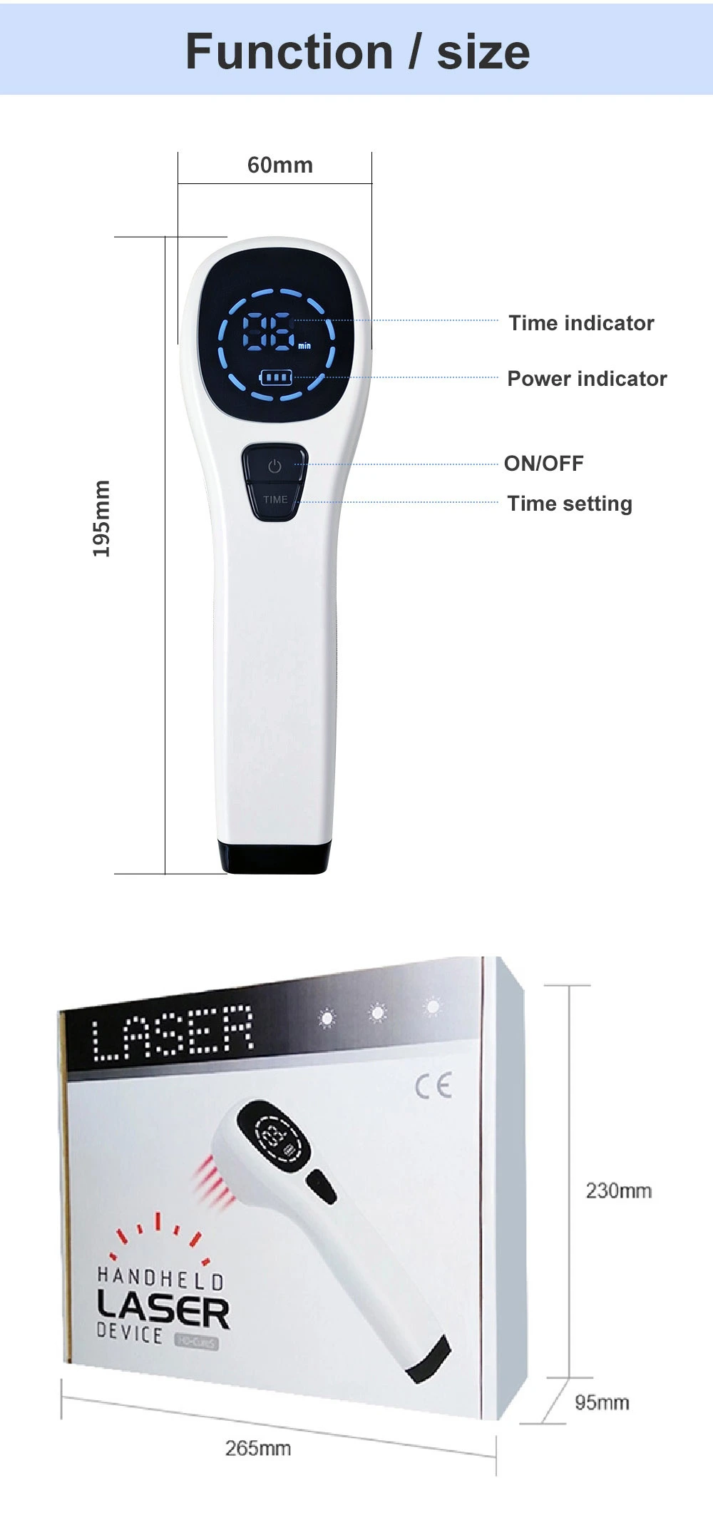 Cold Laser Therapy Device for Sport Injury Pain Management with 650nm and 808nm