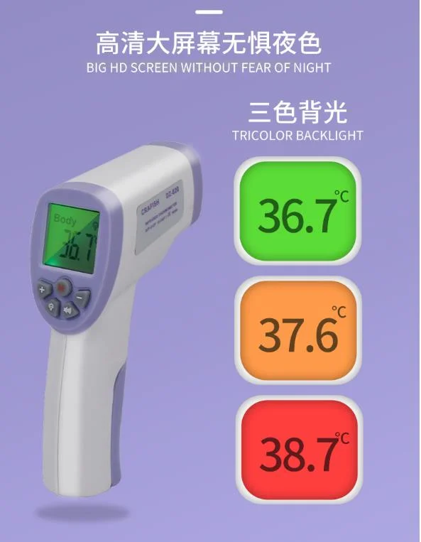 Non-Contact Thermometer Infrared Temperature Detector Infra Red Thermometer Non-Contact Digital Infra-Red Thermometers Gun