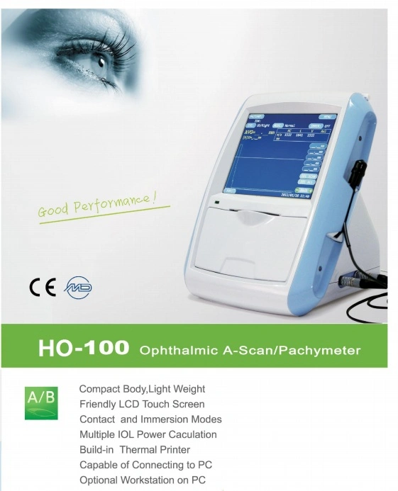 Ho-100 Eyes Hospital Biometer & Pachymeter Ophthalmic Ultrasound Scanner