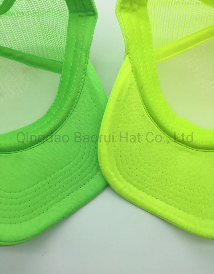 Fluorescence Color Foam Mesh Blank Trucker Baseball Hats