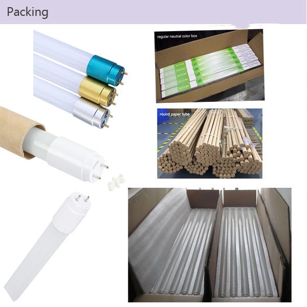Chinese CE High Quality Single Double Side 120cm Lamp 24W 22W Glass T8 LED Tube 1200mm