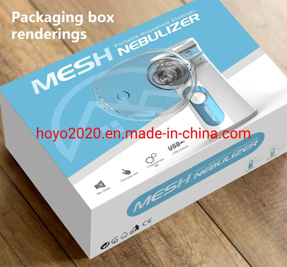 Lithium Battery Rechargeable USB Compressor Nebulizer Humidifier Nebulizer Nebulizer Mask