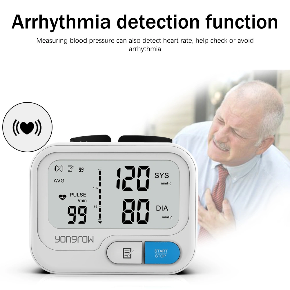 Tonometer Automatic Wrist Digital Blood Pressure Monitor Blood Pressure Meter