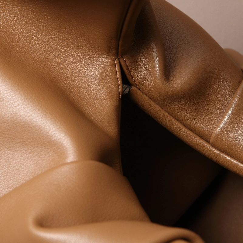 Niche Design One-Shoulder Underarm Bag Croissant Cloud Bag Large-Capacity Bag Portable Leather Handbag
