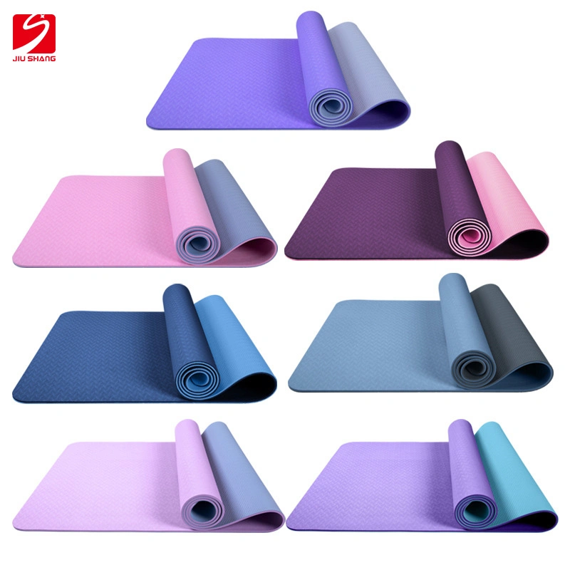 Environmental Protection Widened Thick Non-Slip Non-Slip Mat Custom Yoga Mat Two-Color TPE