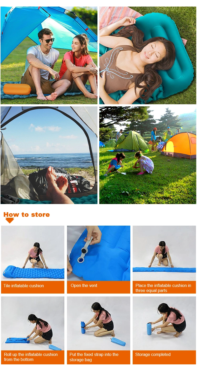 Custom Ultralight Air Sleeping Pad Outdoor Camping Bag Ground Mat