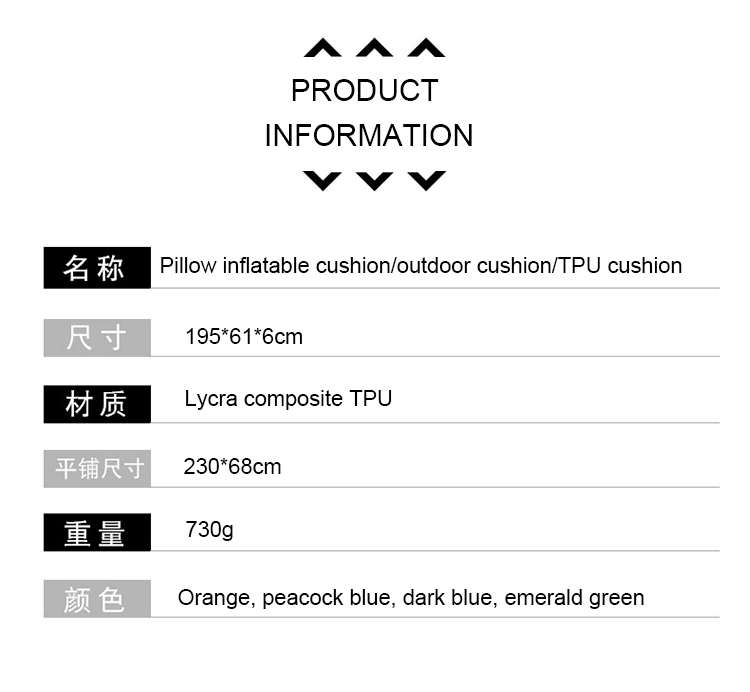 2020 Inflatable Sleeping Mat Wholesale Beach Mat Outdoor Picnic Blanket