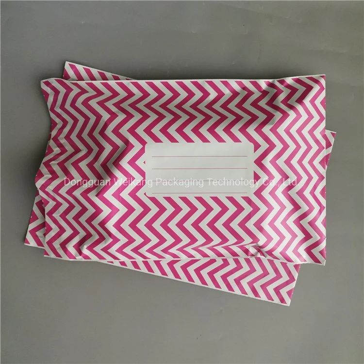 Zigzag Design Pink Mailer Bag Co-Ex Poly Mailers Fast Shipping Envelope Bag