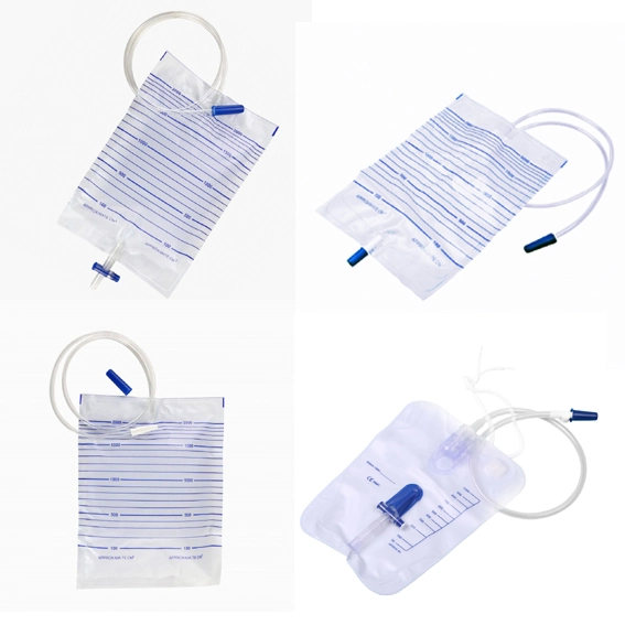 Sterile by Eo Gas, Non-Toxic, 2000ml Portable Single Pass Urine Bag for Single Use