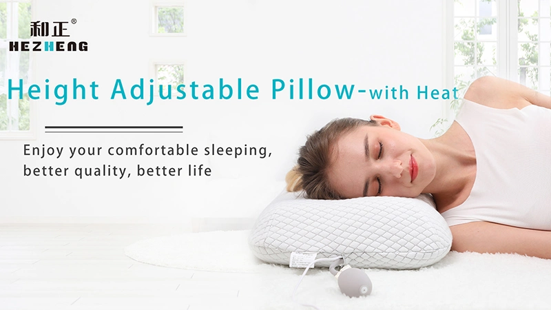 Home Electric Massage Pillow Neck Memory Foam Sleeping Pillow with Heat Adjustable Pillow