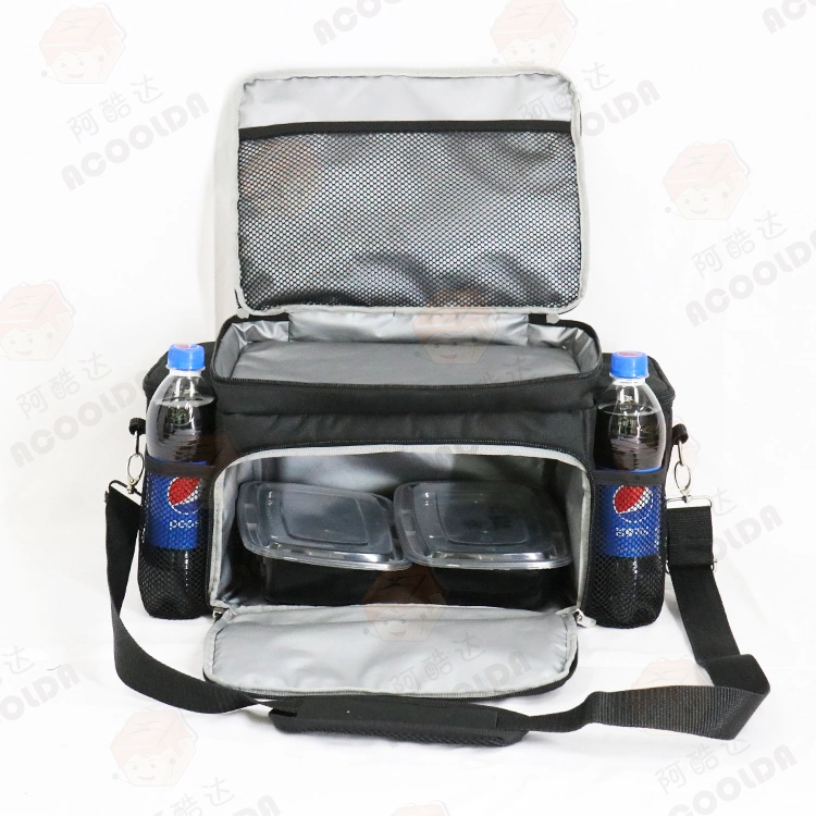 Thermal Lunch Bag with Side Pocket Cooler Bag for Beach Ice Cream Cooler Bag