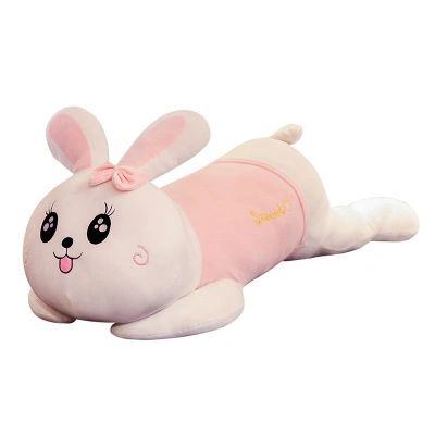 60cm Soft Stuffed Plush Baby Toy Cartoon Cute Big Rabbit Sleeping Cushion