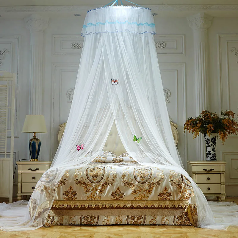 Mosquito Net Dreamy Solid Round Top Lightweight Home Summer Sleeping Net