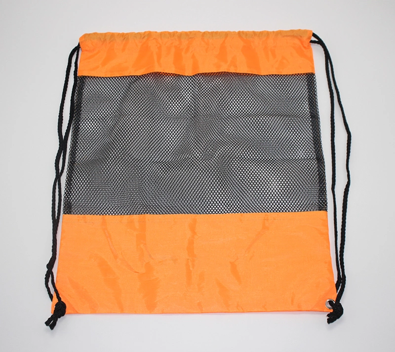 Custom Cheap Polyester Drawstring Bag/Wholesale Sport Gym Sack Drawstring Backpack/Promotional Mesh Drawstring Bag