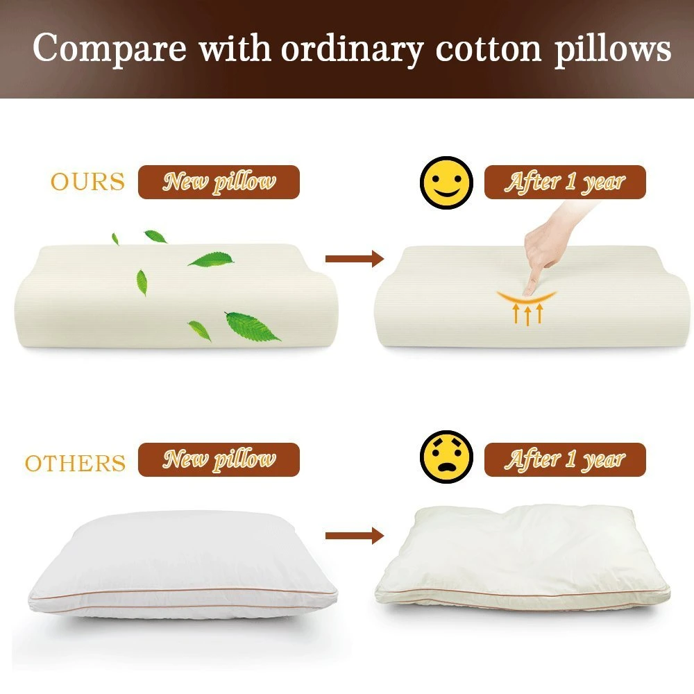 New Design Hotel Quality Hotel Neck Shredded Memory Foam Pillow for Sleeping