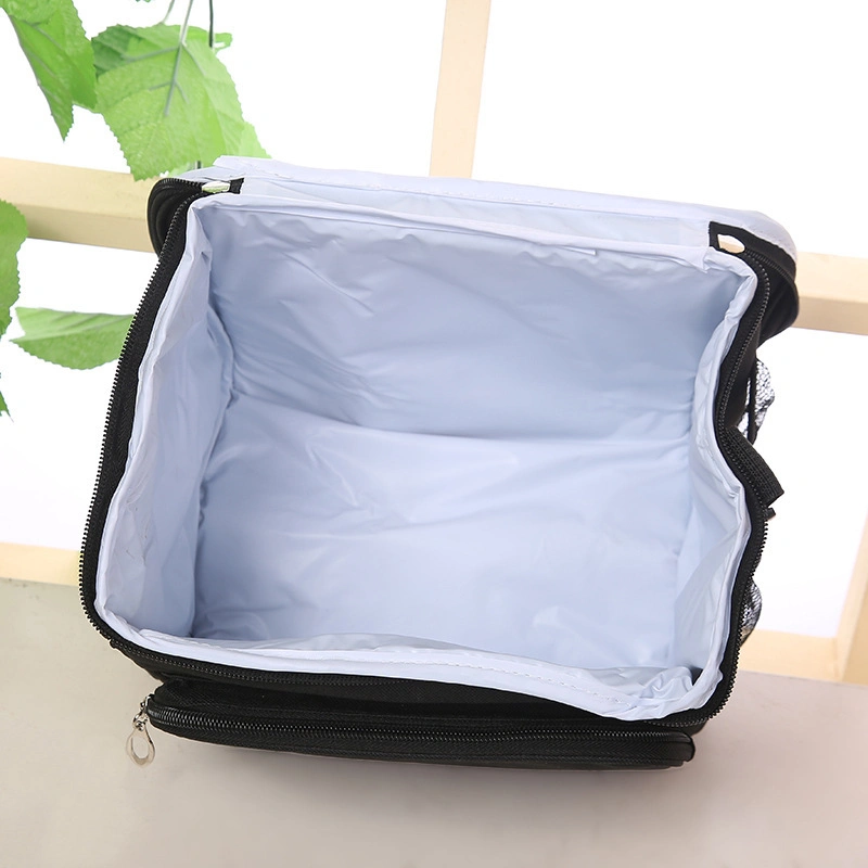 Pup up 600d Portable Lunch Cooler Bag Custom Logo Ice Bag Zipper Ice Pack Bag