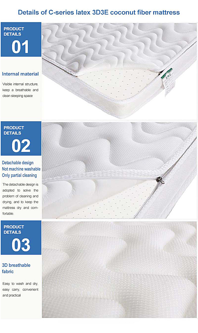 Forces Latex Sleeping Pad Triple Folded Thick 12cm Single Bed