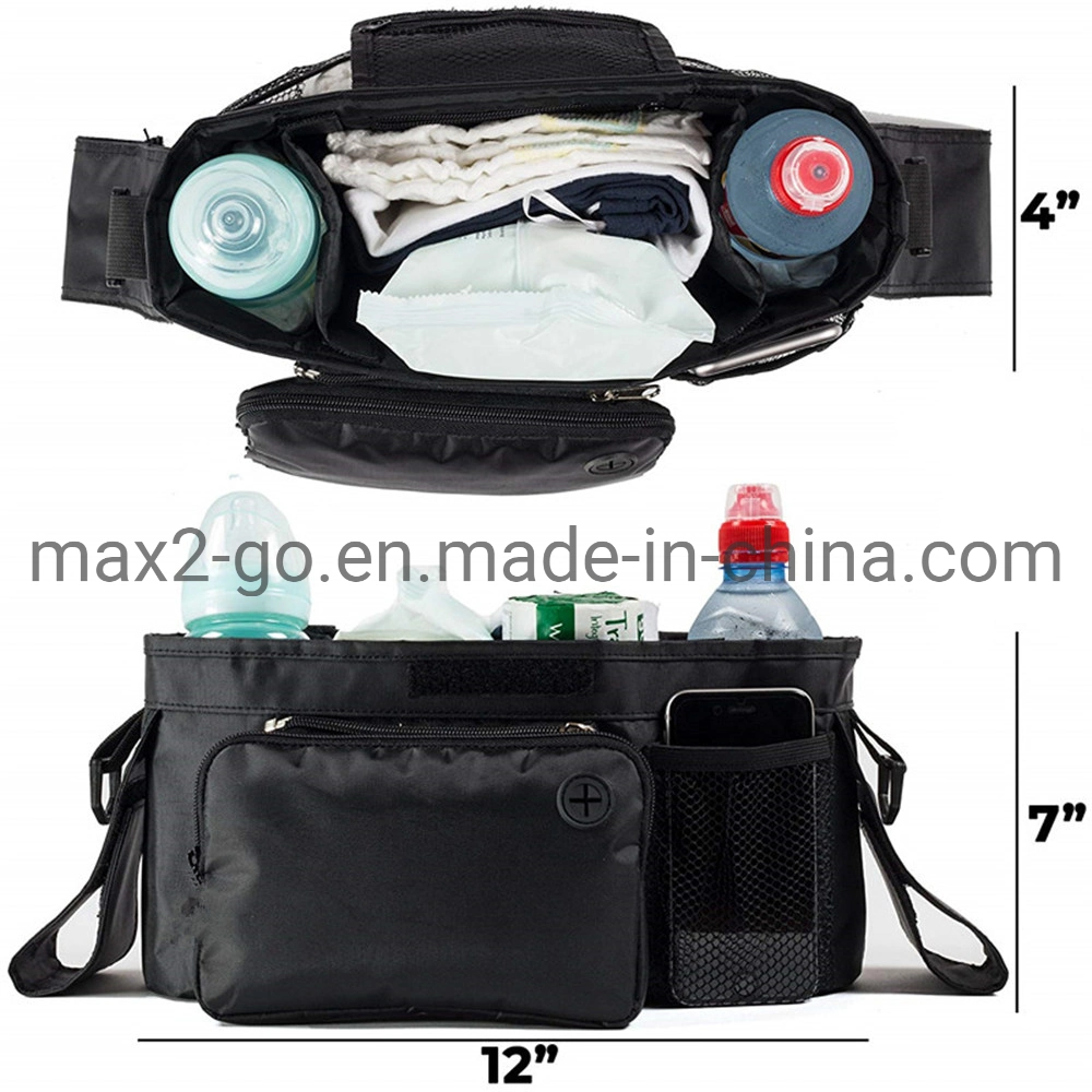 Mummy Diaper Bag Stroller Organizer Bag and Insulated Cup Holder