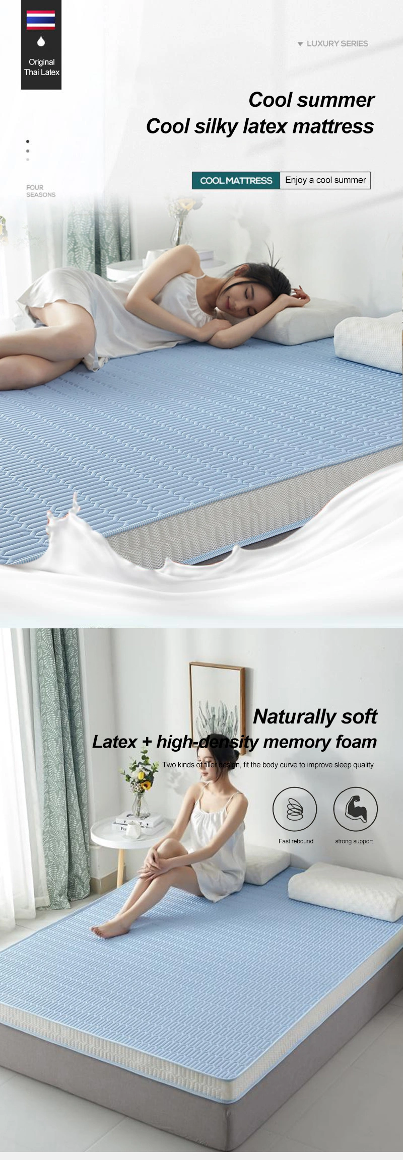 Army Memory Foam Sleeping Pad Double Foldable Thick 12cm Single Bed