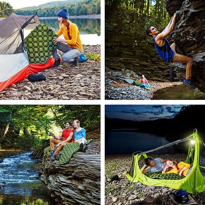 Inflatable Mattress Traveling Portable Camping Sleeping Pad Mat