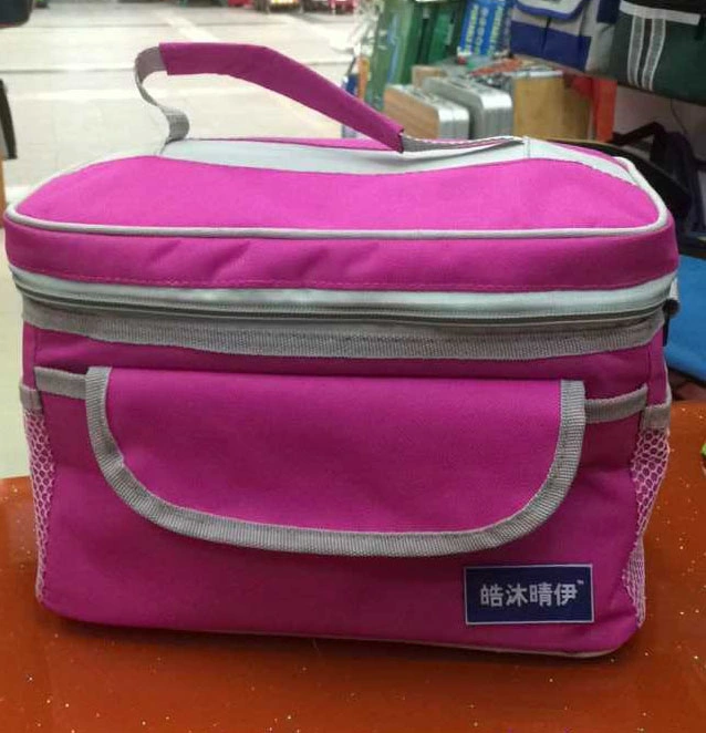 Muti-Pocket Army-Green Oxford Lunch Box Cooler Bag