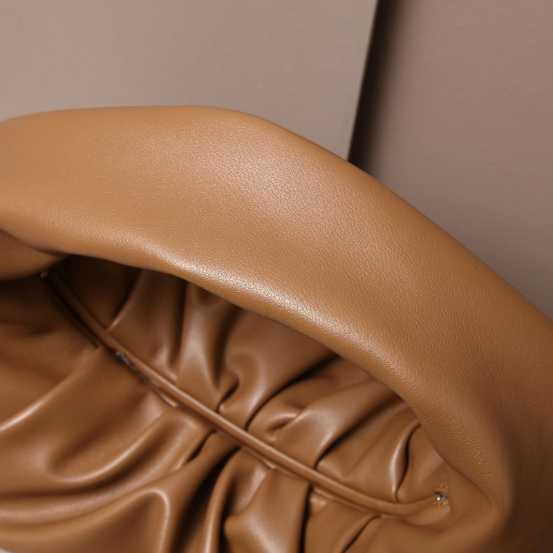 Niche Design One-Shoulder Underarm Bag Croissant Cloud Bag Large-Capacity Bag Portable Leather Handbag
