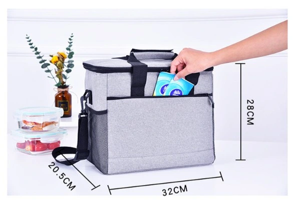 Reusable Ice Bag Kids Ladies Women Thermal Insulation Shopping Nylon Cooler Bag Food Delivery Ice Bag