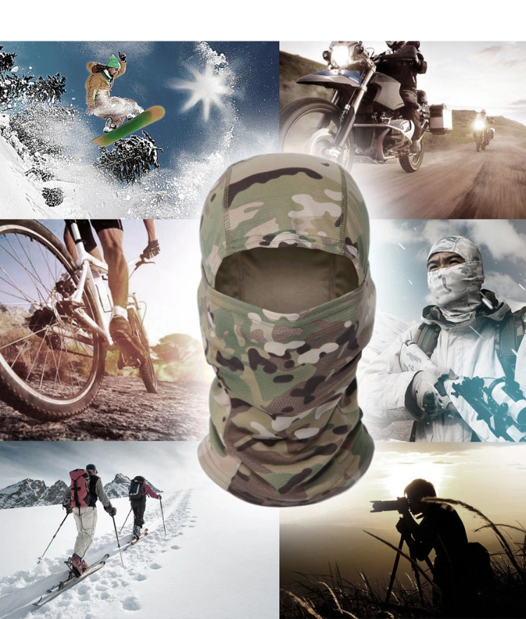 Camouflage Full Face Cover Motorcycle Cycling Hunting Army Bike Military Helmet Liner Tactical Airsoft Cap