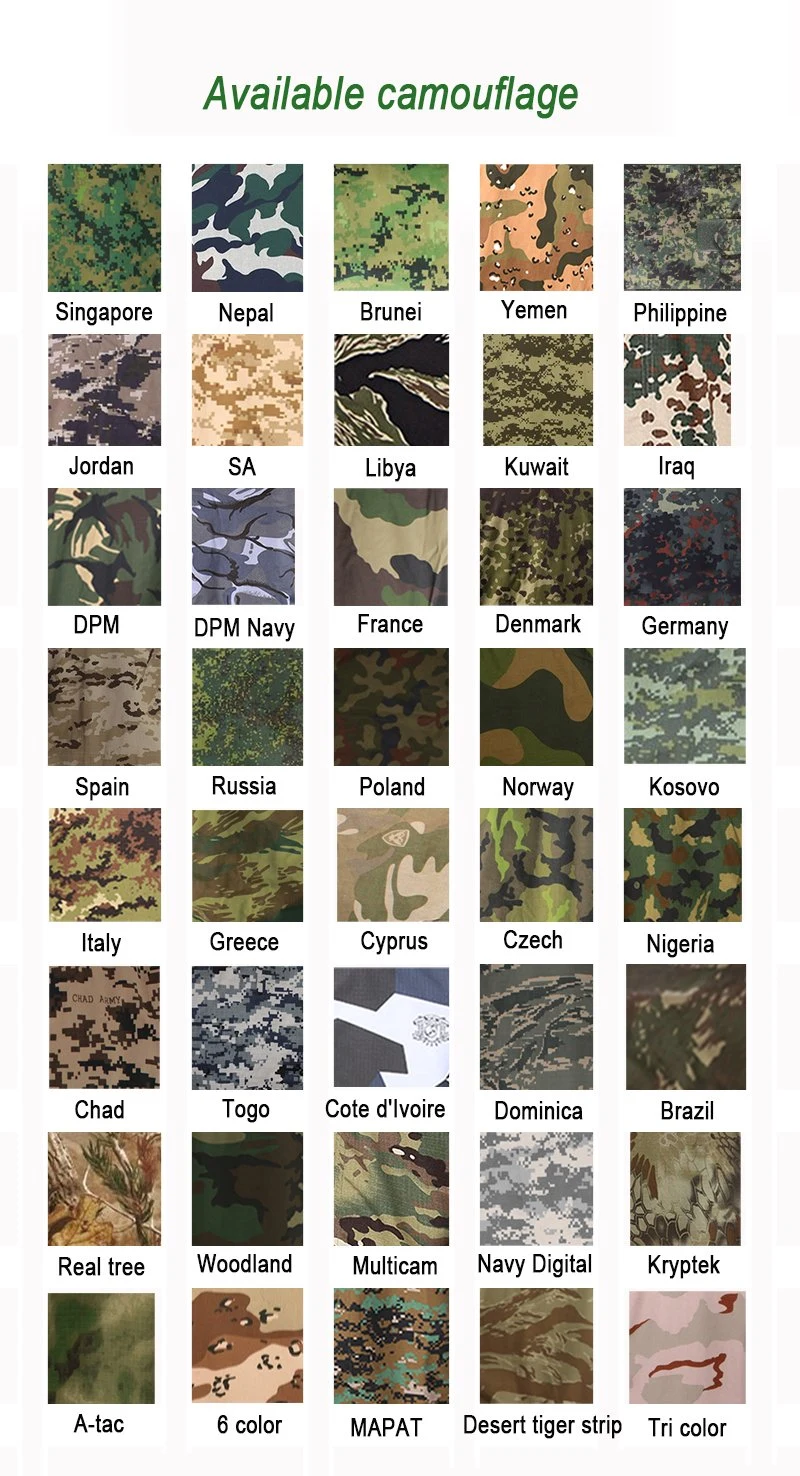 1000d Military German Spot Camouflage Nylon Bags Fabric