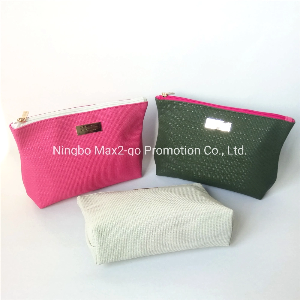 Dumpling Type PU Leather Army Green Makeup Bag